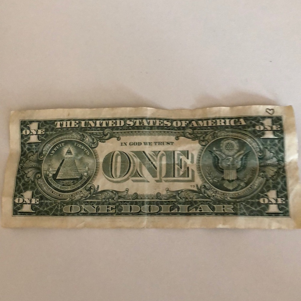 One dollar bill - Picture 3 of 3